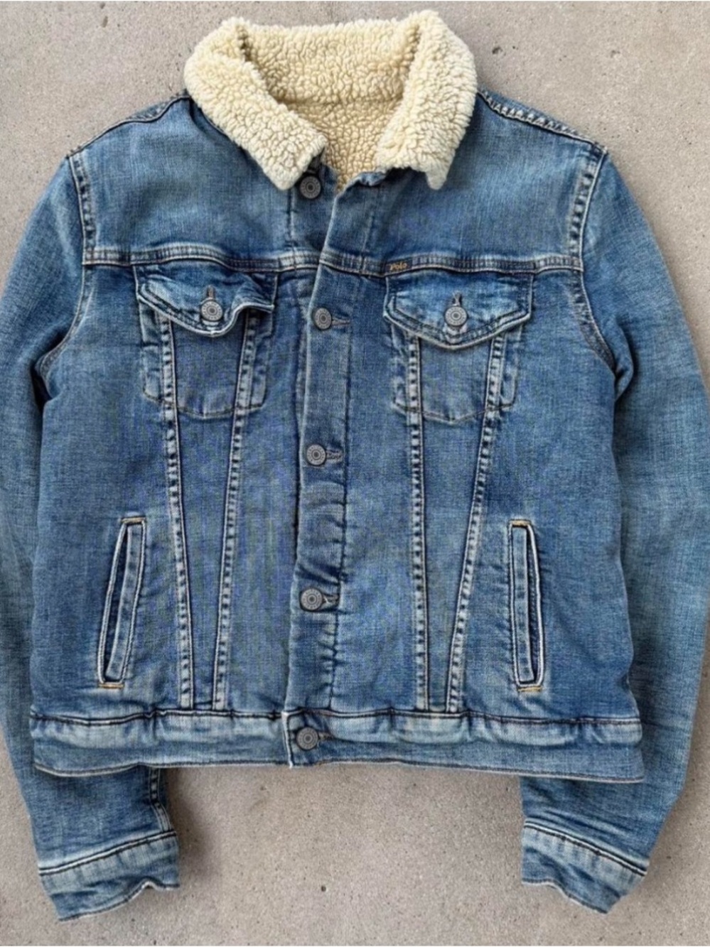 Polo Ralph Lauren Sherpa Lined Trucker Denim Jacket